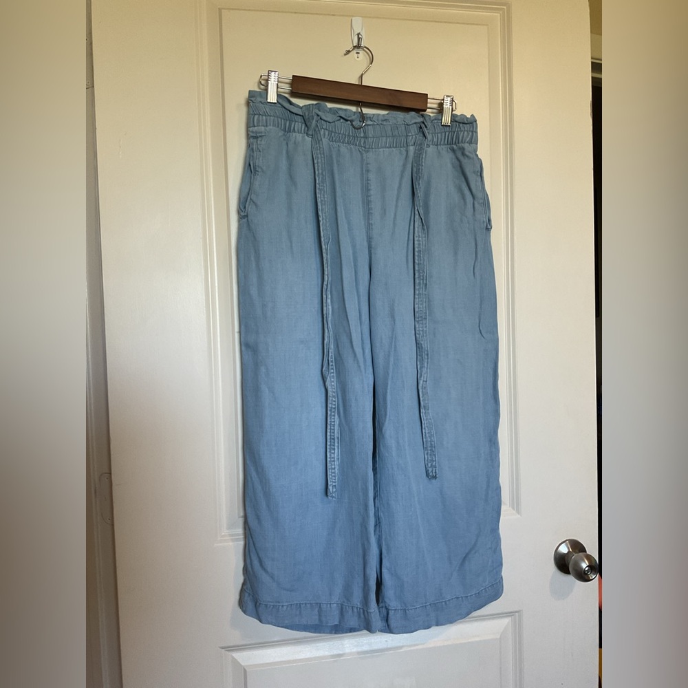 Chelsea & Theodore Light Blue Elastic Waist Pants